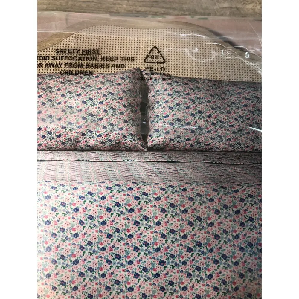 NEW Cath Kidston full 4pc Sheet Set Clifton news cornflowers 100% Cotton